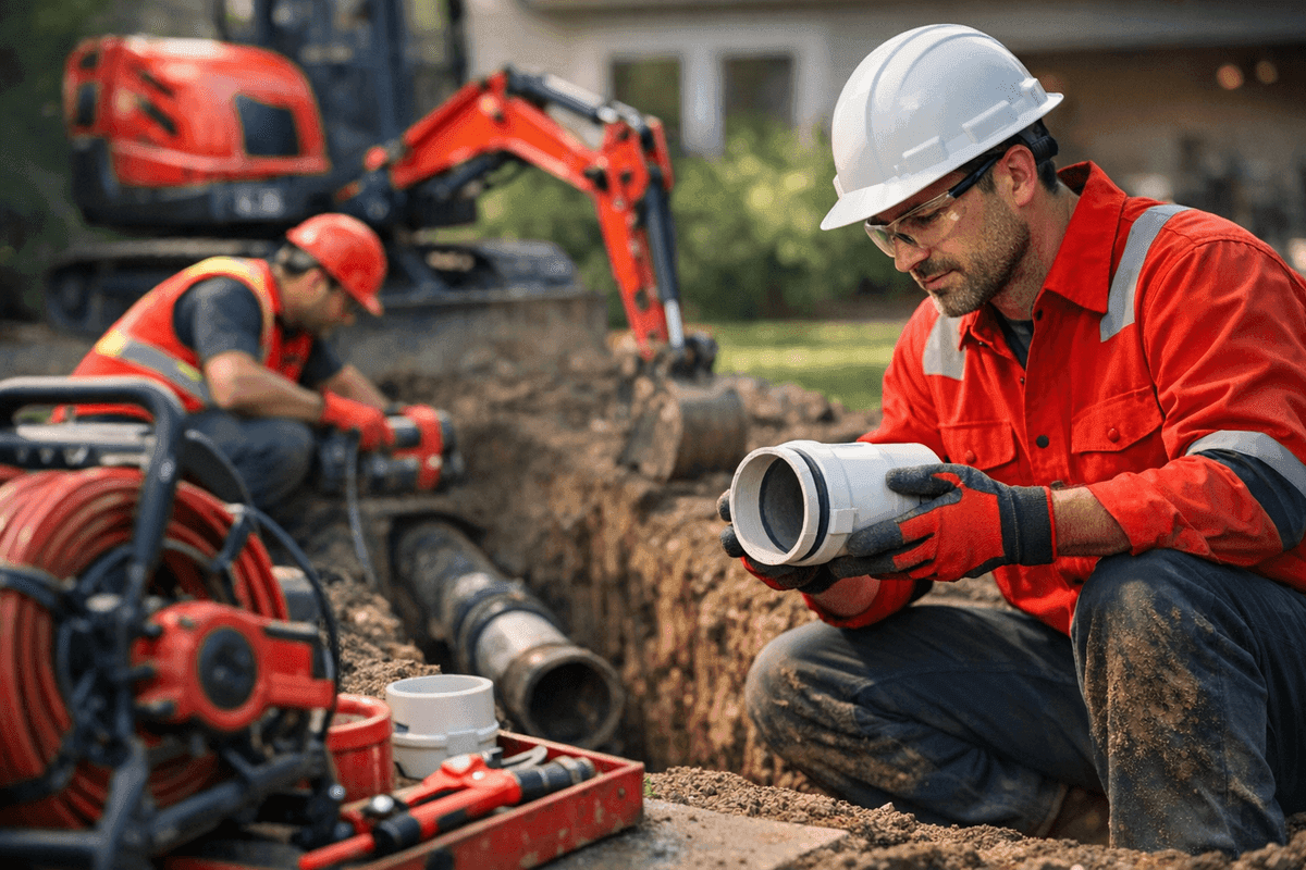 Sewer Line Repair service by La Mesa CA Plumber
