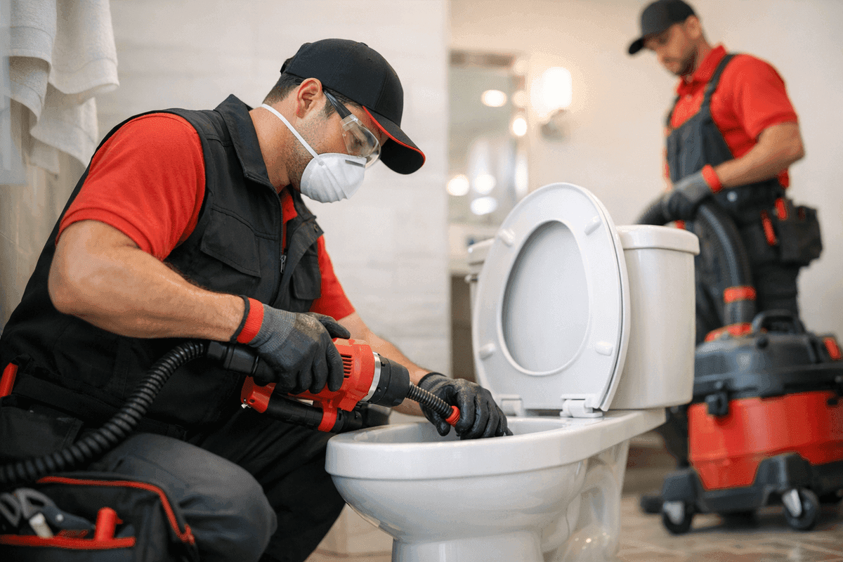 Unclogging Toilets service by La Mesa CA Plumber